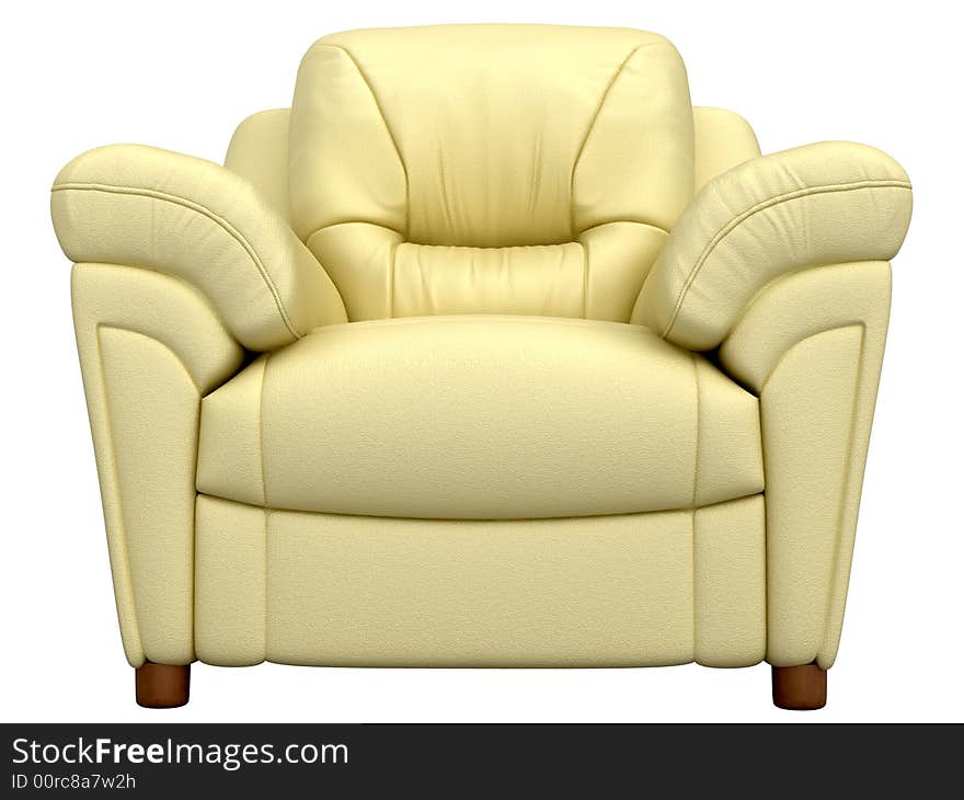 Image of armchair. White background.