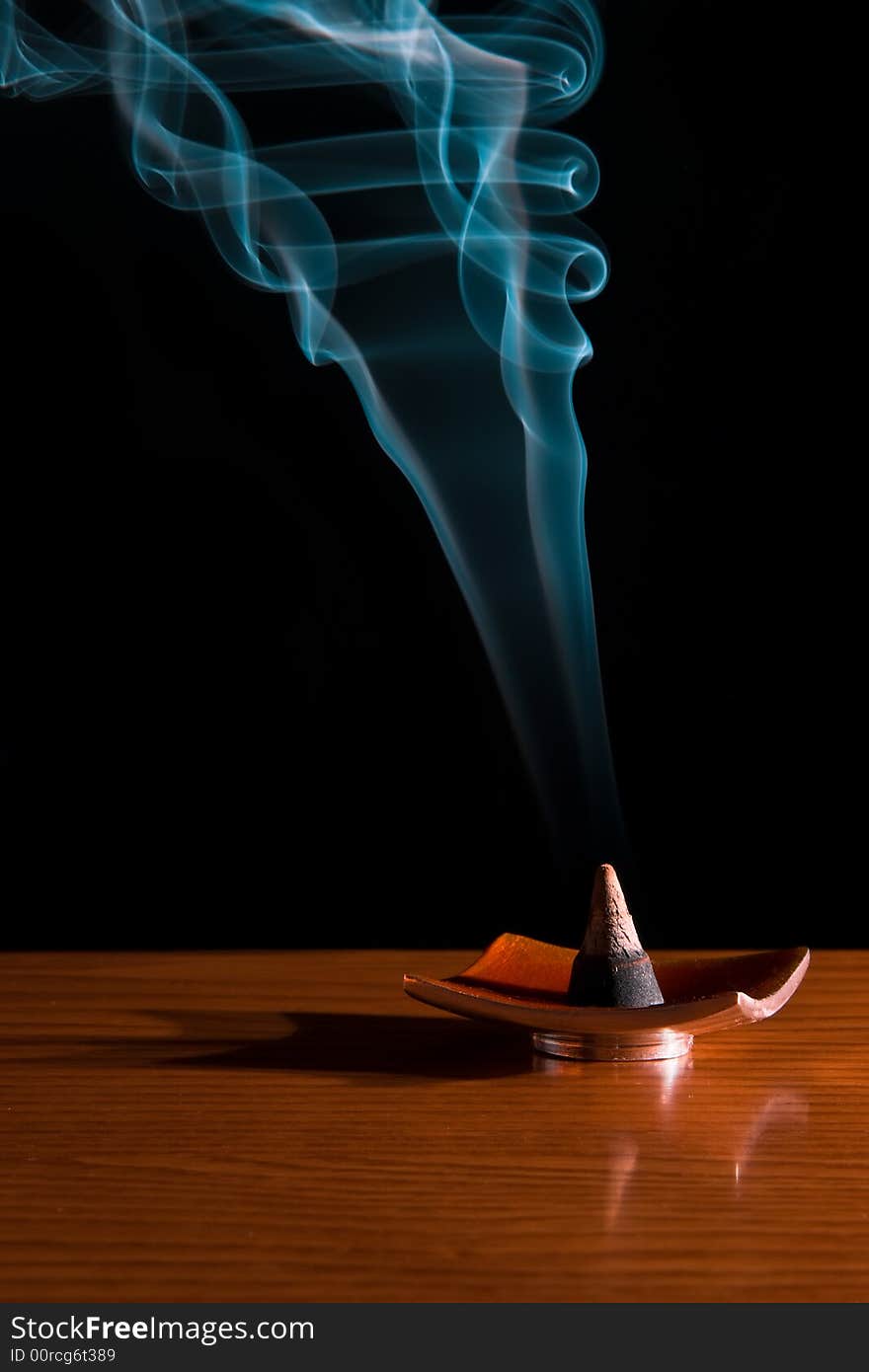 Incense in dark background