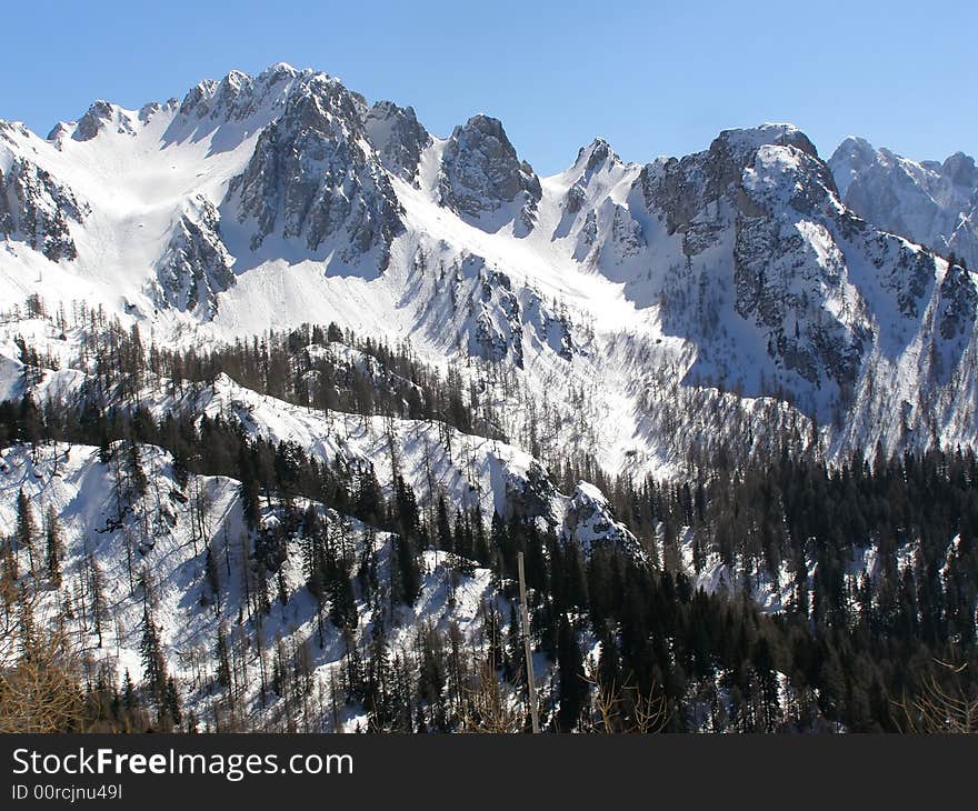 Alps in winter