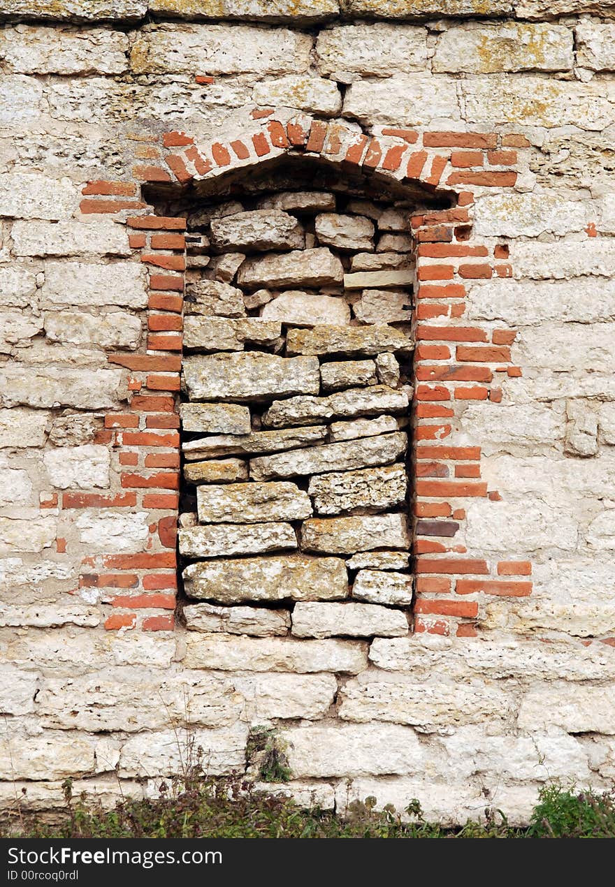 The immured window in an ancient building