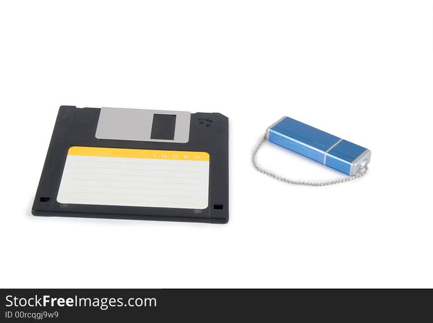 Floppy Disk And USB Flash