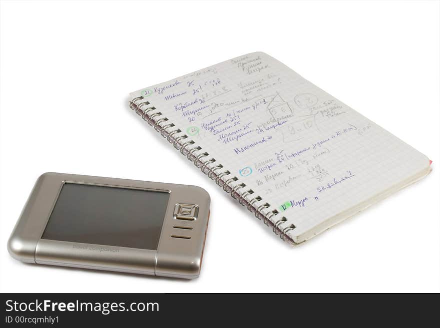 Notebook and modern PDA 3