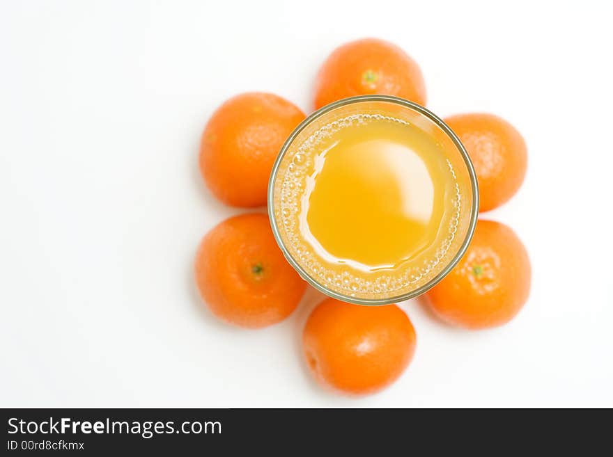 Fruit juice isolated on white. Fruit juice isolated on white.