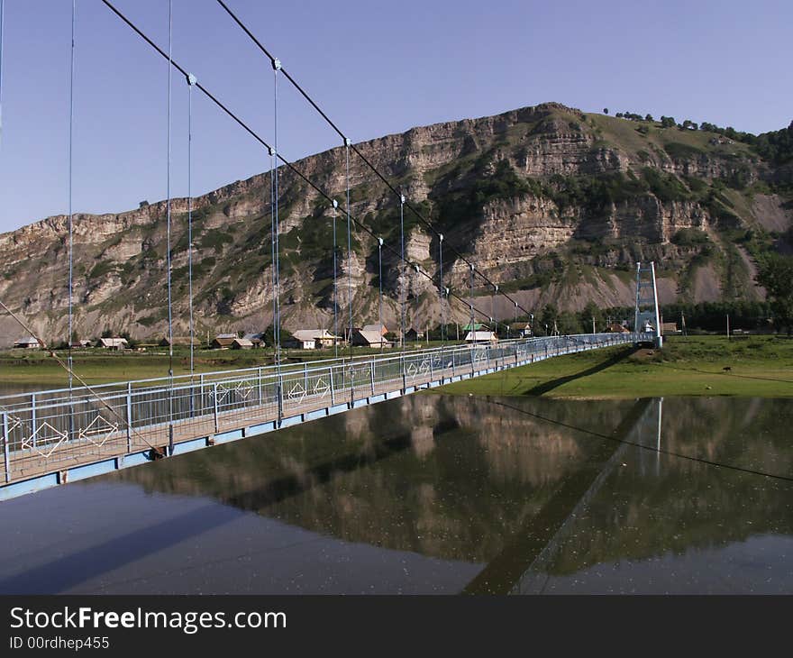 The nature, the bridge, the cliff