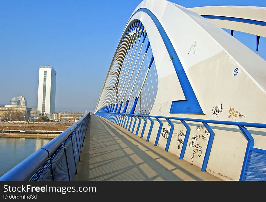 Apollo Bridge In Bratislava