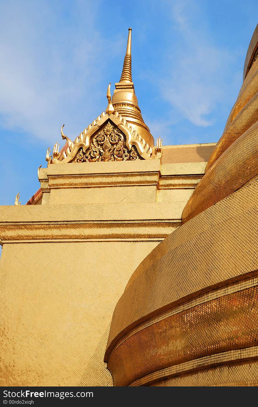 Golden dome in a Bangkok temple