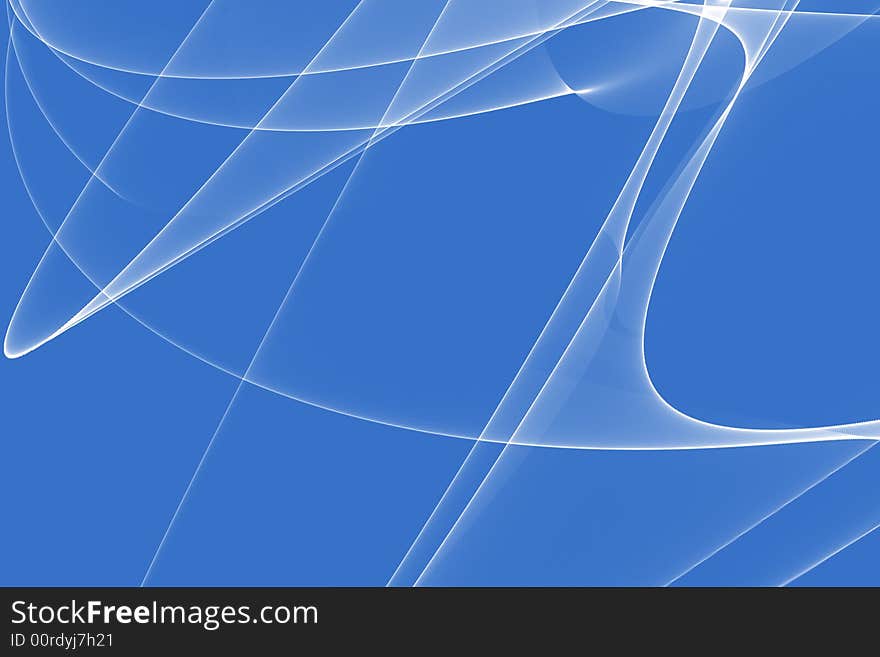 An abstract illustration of a blue wavy line. An abstract illustration of a blue wavy line