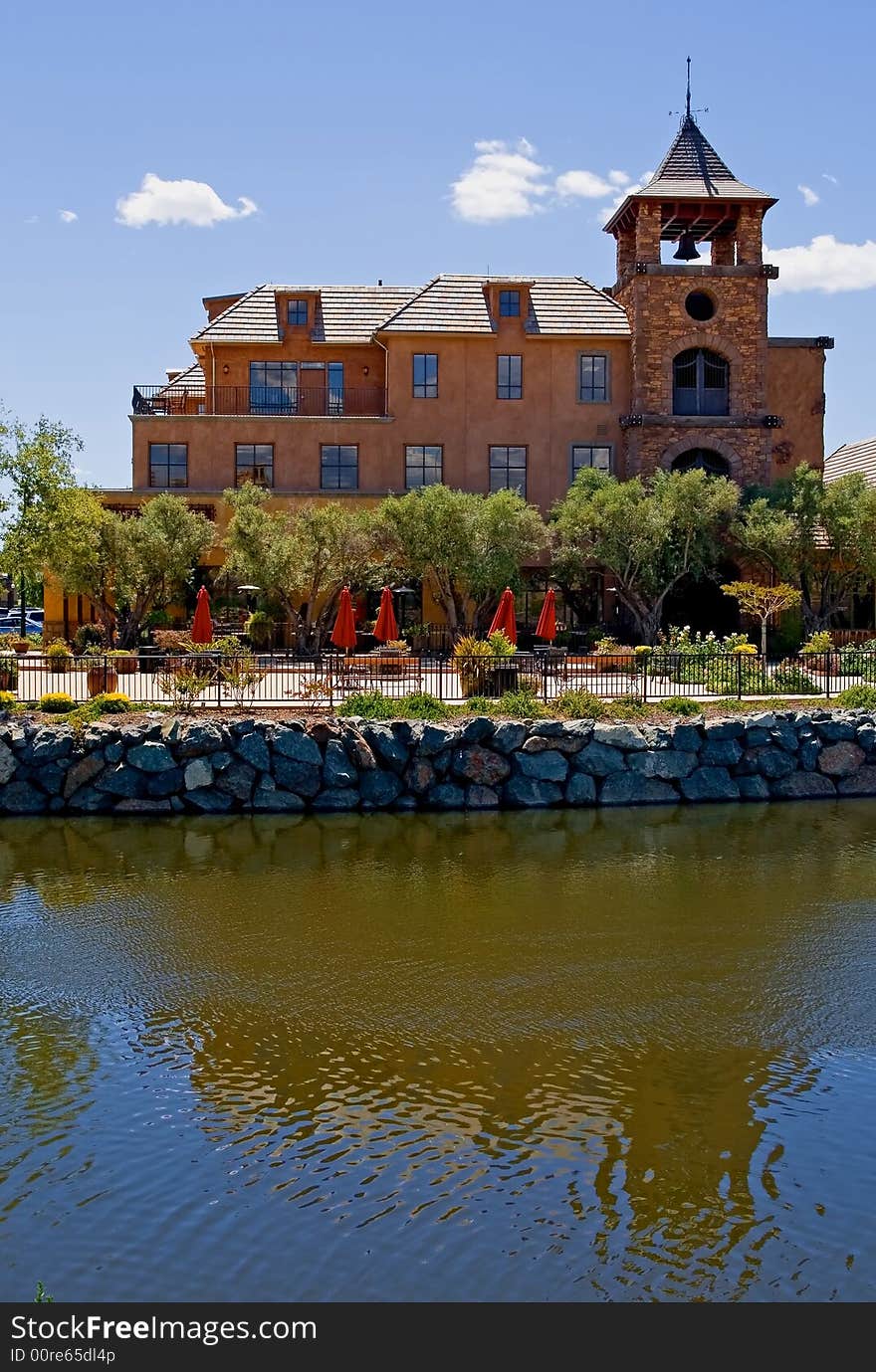 Castle - Hotel reflecting in the water