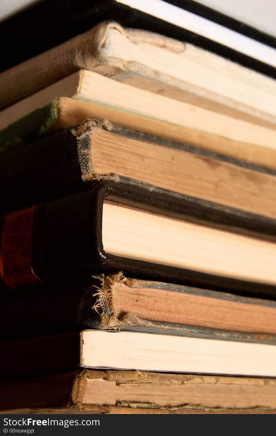 Stack of books piled high. Stack of books piled high