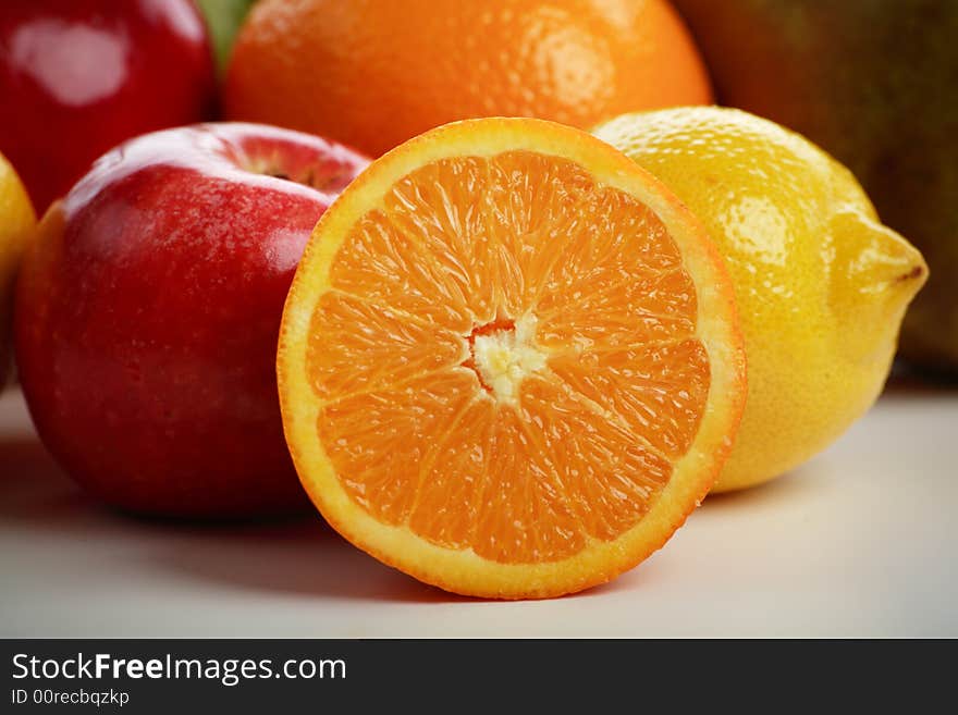 Fresh Vegetables, Fruits and other foodstuffs. Shot in a studio. Fresh Vegetables, Fruits and other foodstuffs. Shot in a studio.