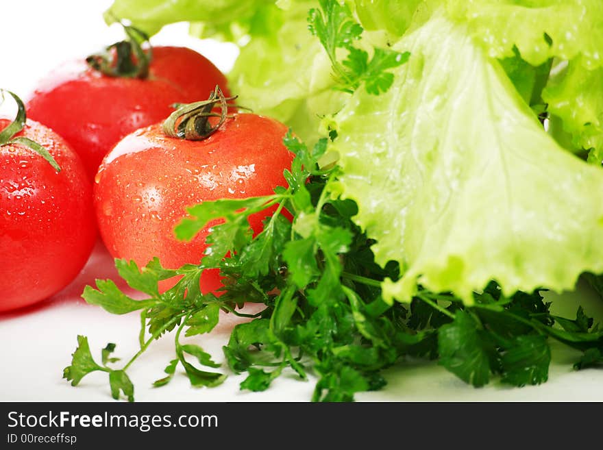 Fresh Vegetables, Fruits and other foodstuffs. Shot in a studio. Fresh Vegetables, Fruits and other foodstuffs. Shot in a studio.