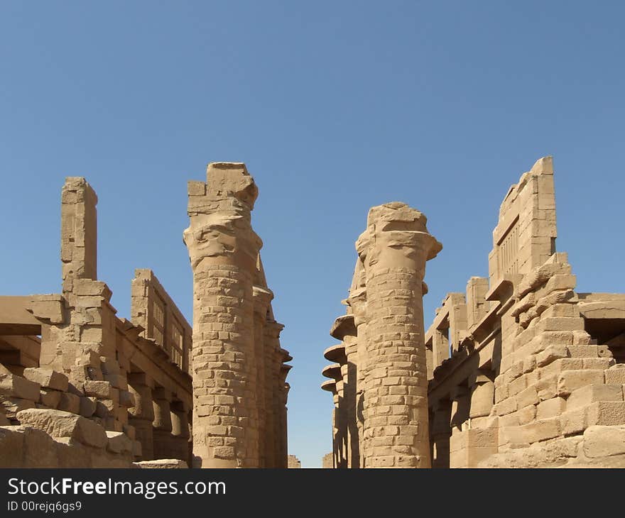 Luxor. columnar hall in Karnak temple