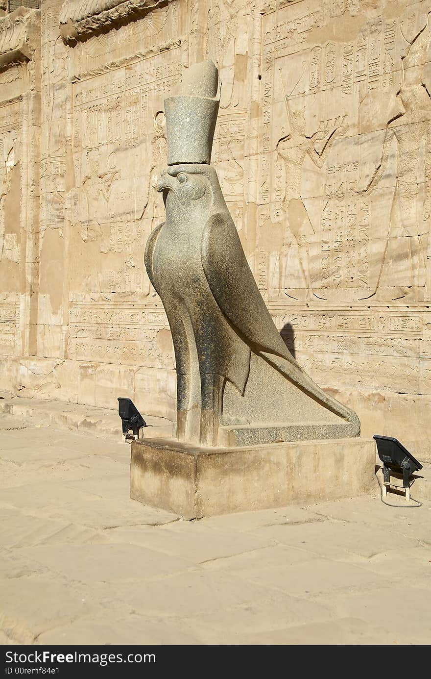 Statue of Horus in Edfu Temple