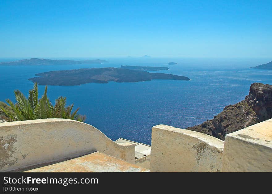 View from clifftop