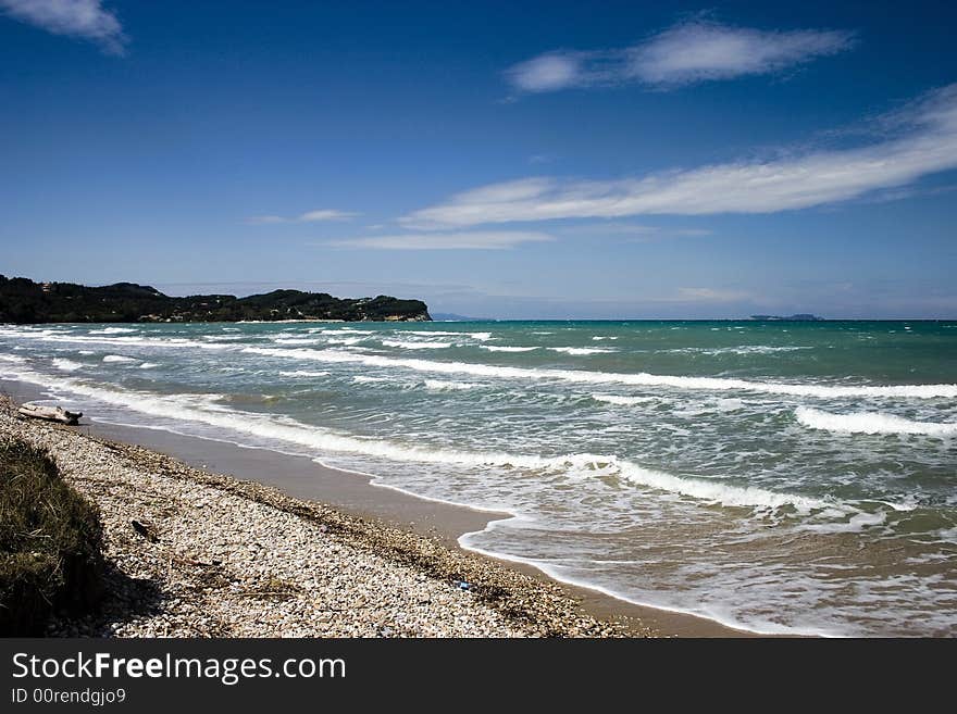 Corfu island beach