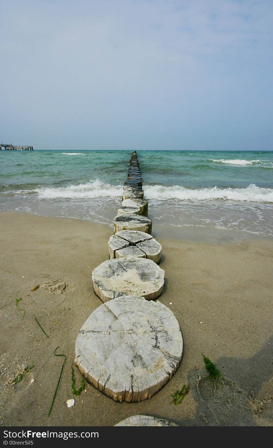 Beach at baltic sea near Zingst