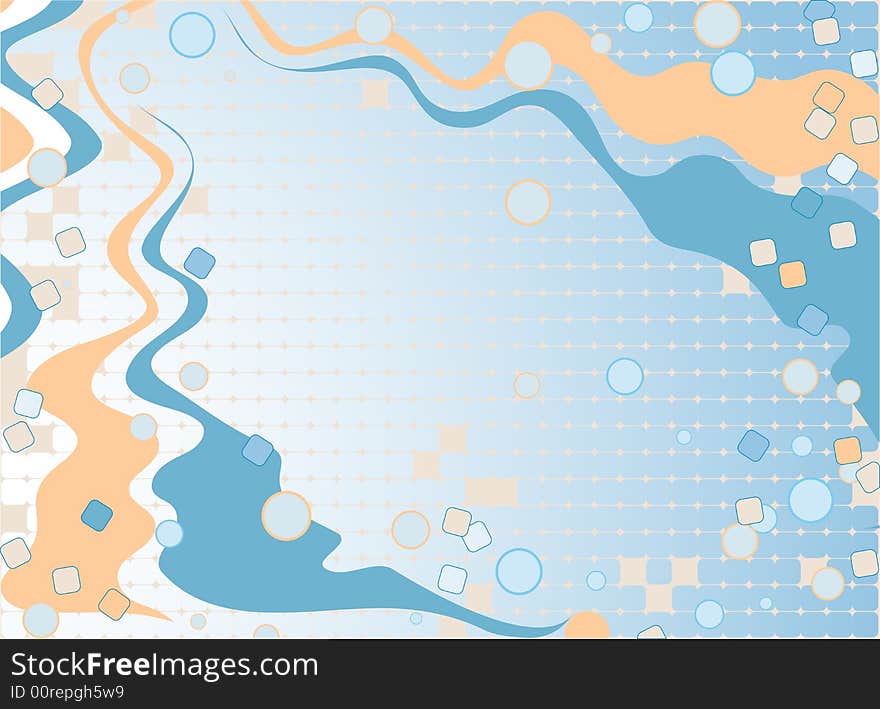 Abstract  background. A vector format is added. Suits well for a postcard or background