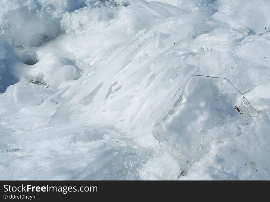 A lake Ice background image