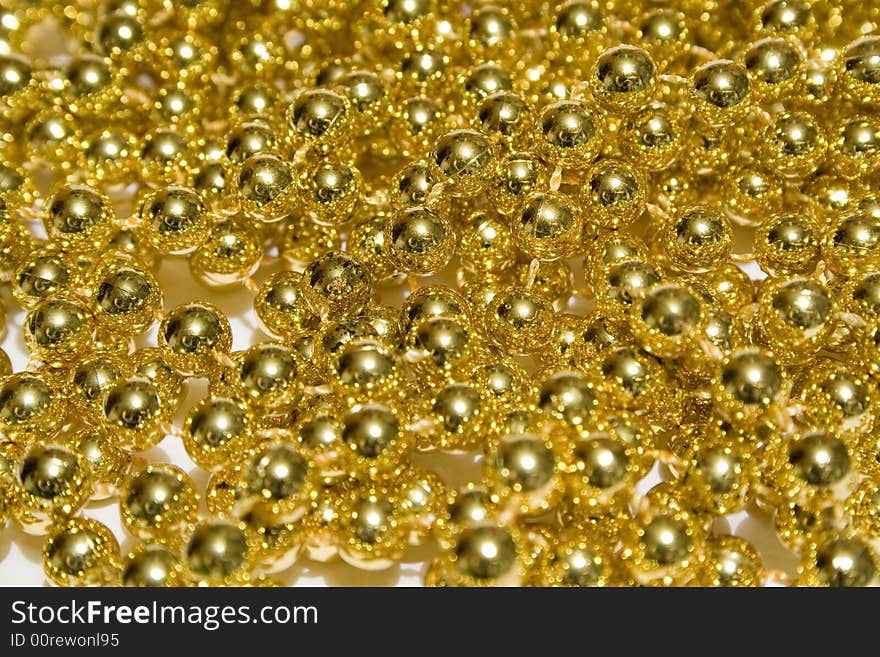 Gold bead background