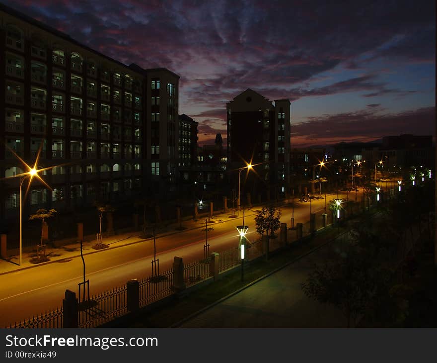 Building at Dusk