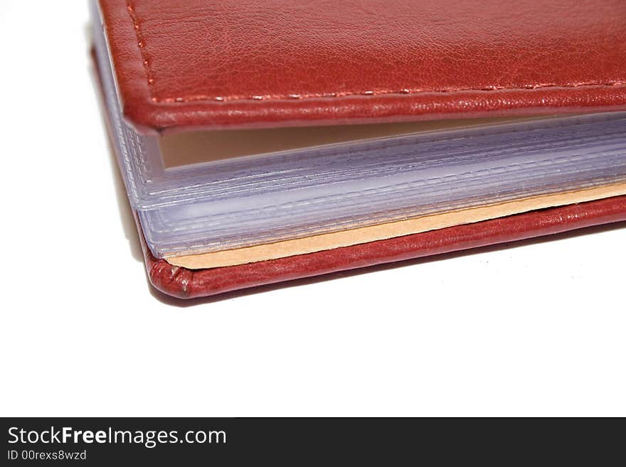 Buisness book isolated on the white background