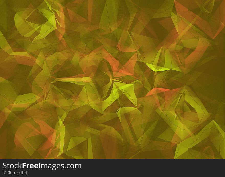 Abstract Grunge Background Of Green And Red Color