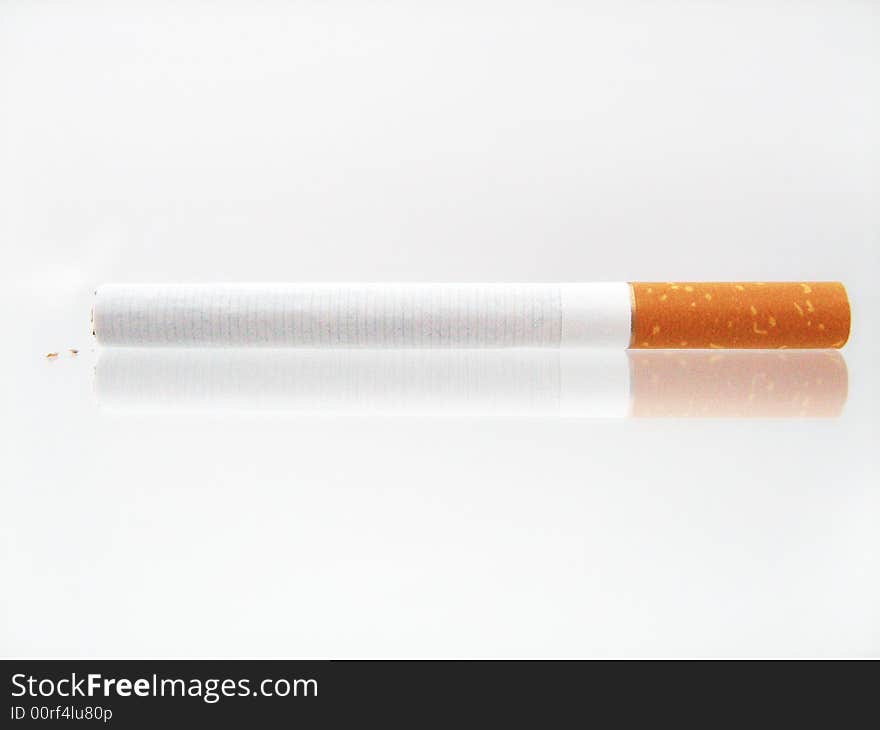 Cigarette isolated on white background.