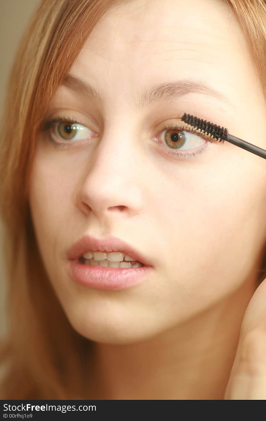 Beautifully girl with natural make up