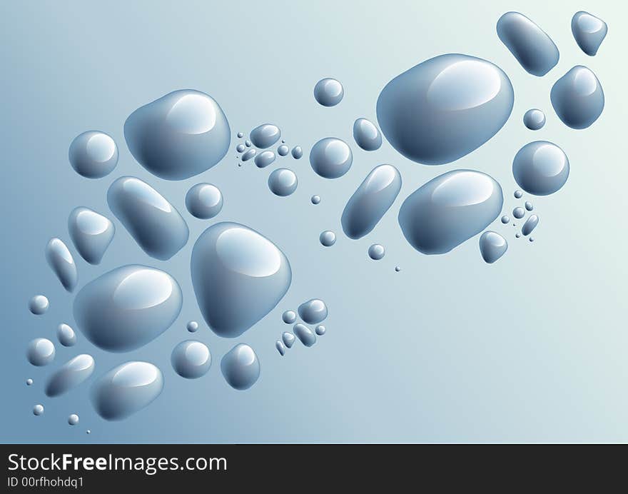 Plastic water Drops