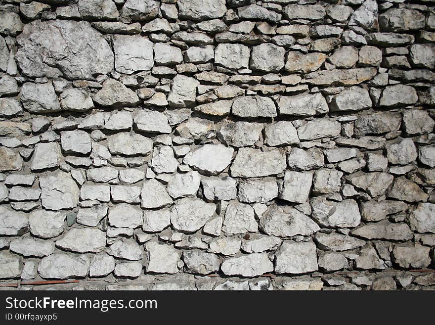 Gray Wall from the stones. Background, texture