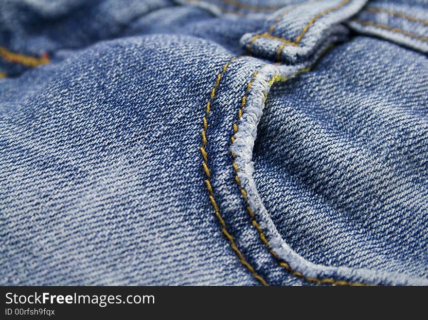 Jeans close-up