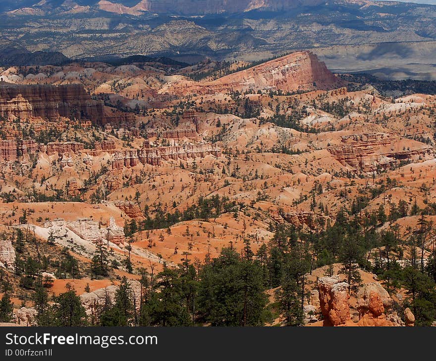 Formations in Bryce canyon national park, Utah.