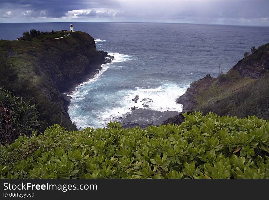 Kilauea Lighthouse And Bay