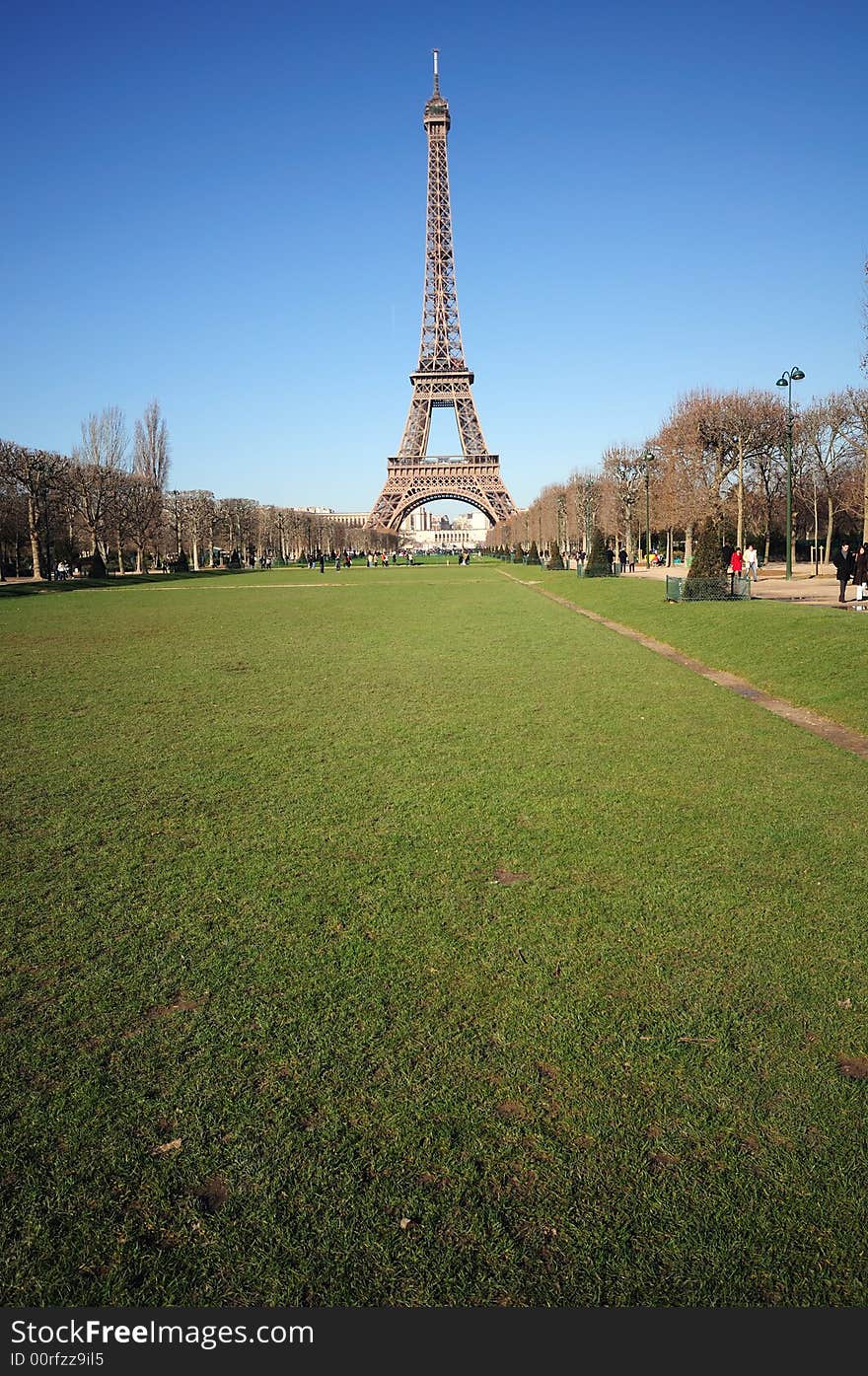 The Eiffel Tower symbol of Paris, stands at 1063ft tall. Built in 1889 for the Universal Exhibition