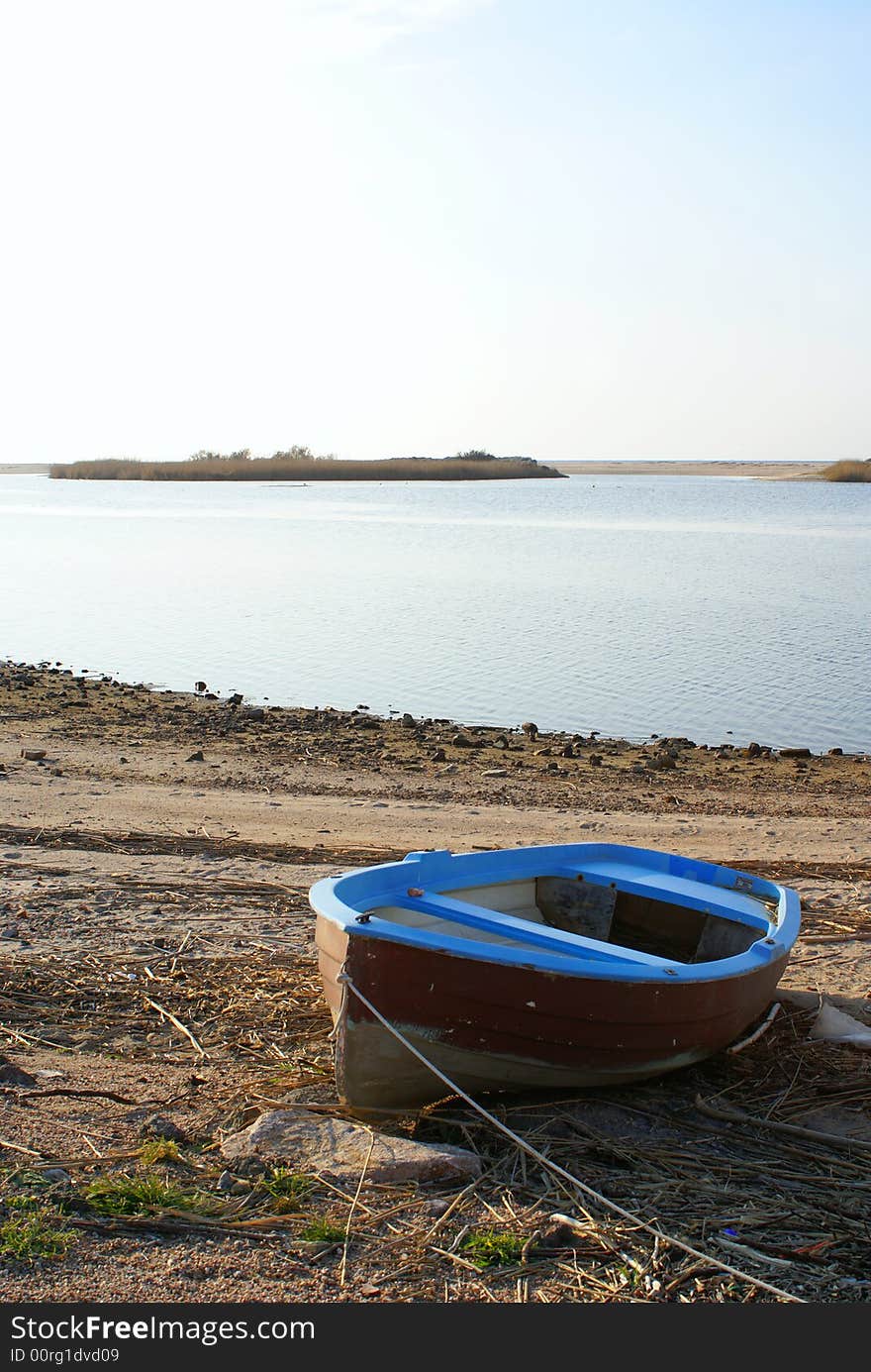 A river mouth of the Coghinas. A river mouth of the Coghinas