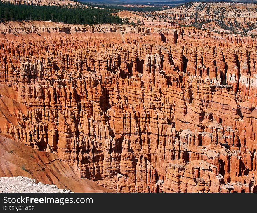 Formations in Bryce canyon national park, Utah.