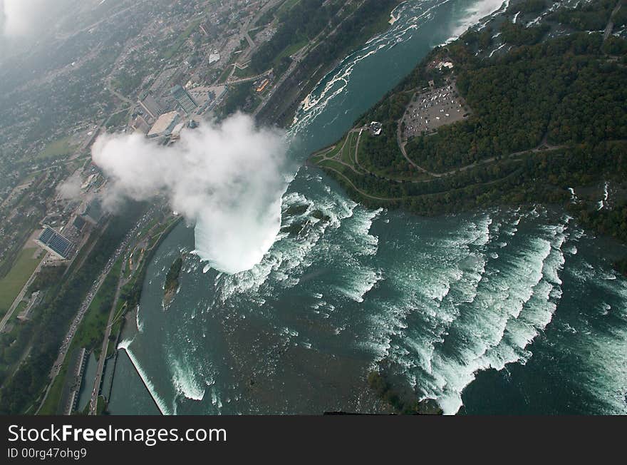 Niagara falls from the sky