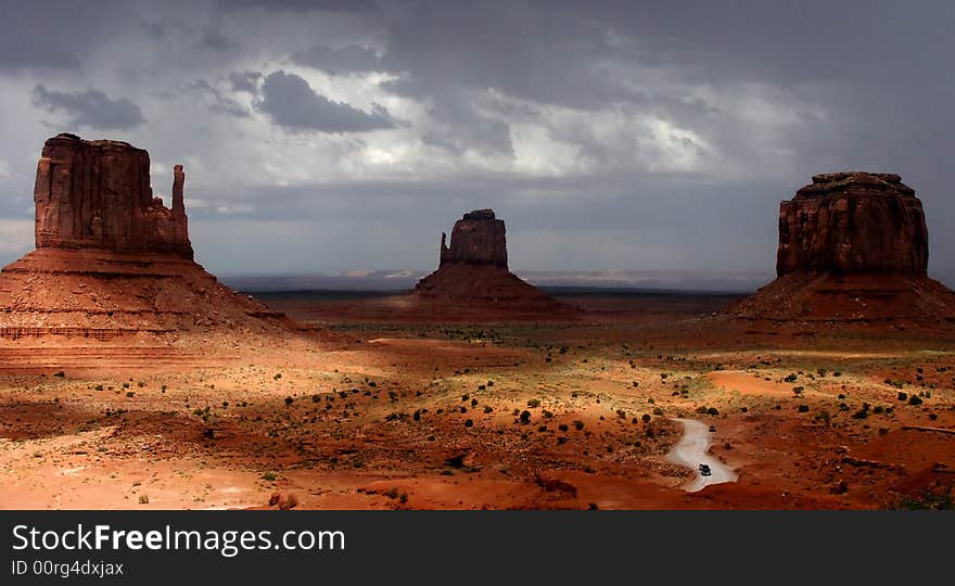 Monument valley park in Utah.