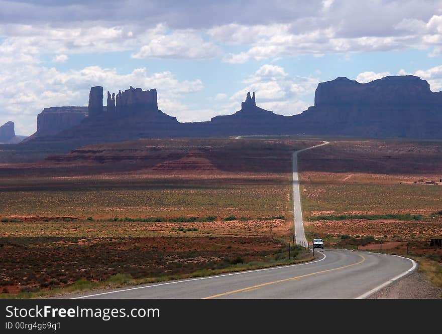 Monument valley park in Utah.