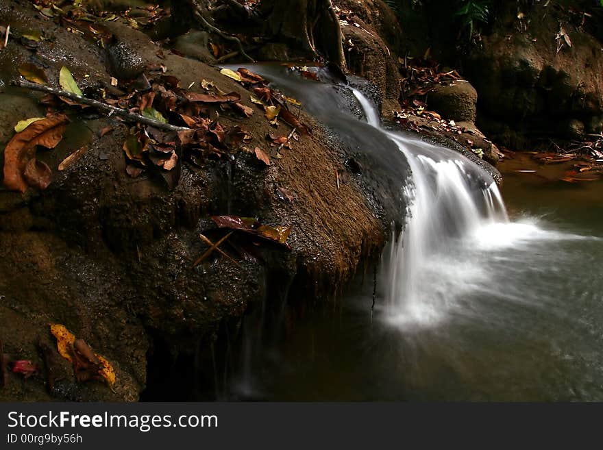 Thailand Waterfall Kanjanaburi Tropical  streams. Thailand Waterfall Kanjanaburi Tropical  streams