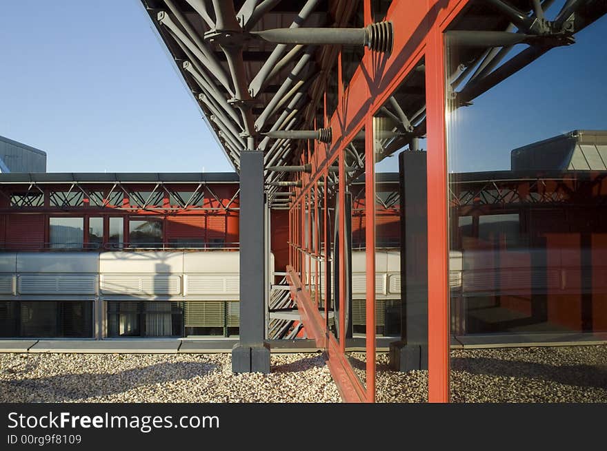 Office building at the campus of the epfl university. Office building at the campus of the epfl university