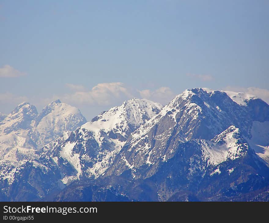 Mountains in winter