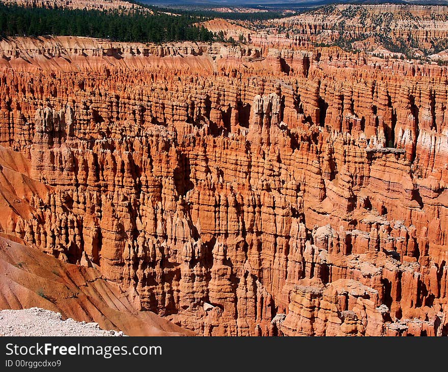 Formations in Bryce canyon national park, Utah.