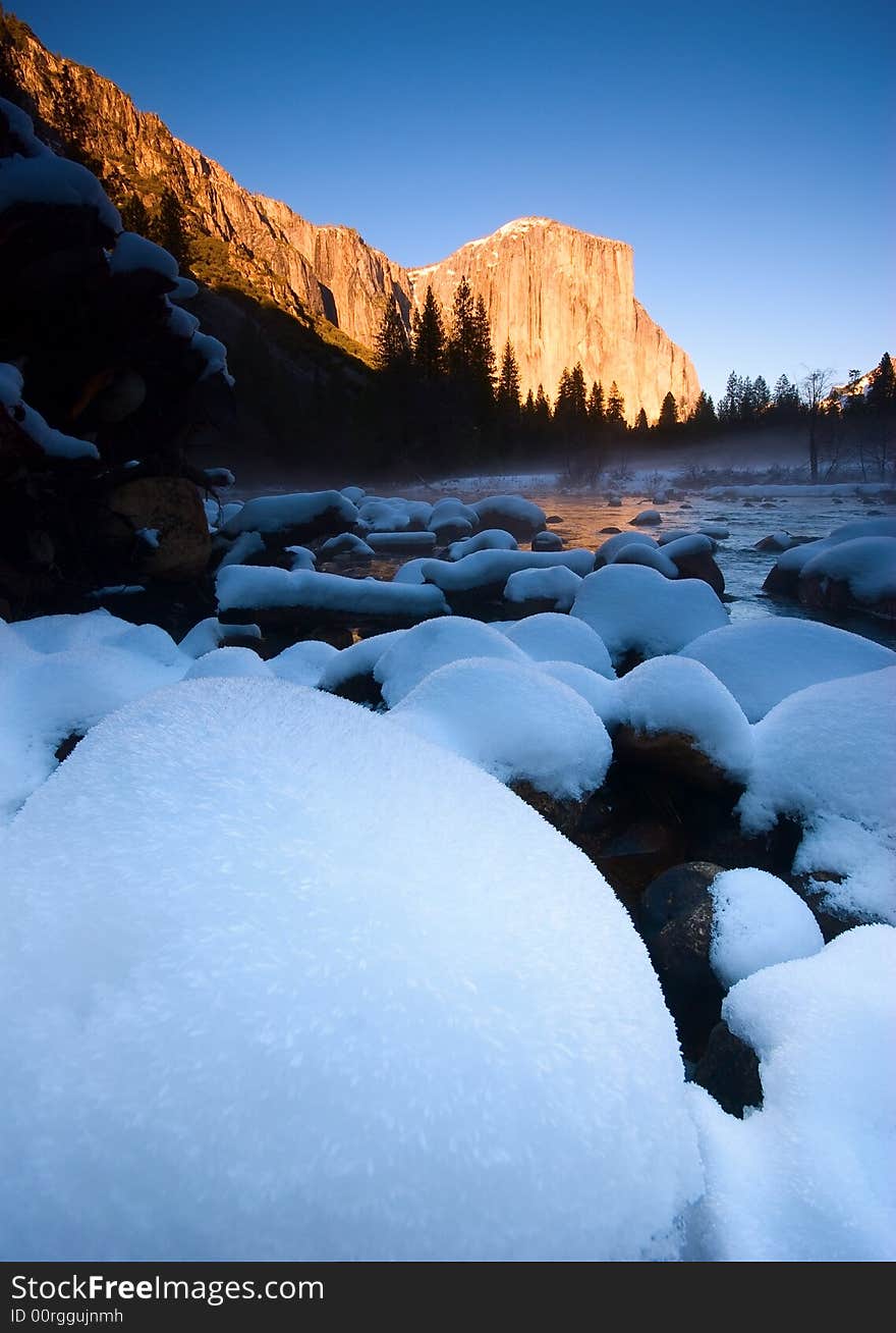 El Capitan and Merced river