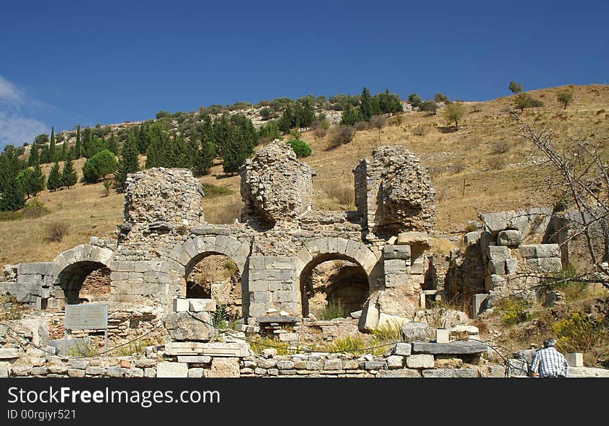 Ancient ruins in Ephesus, Turkey