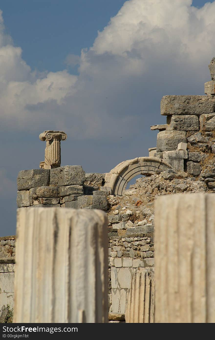 Ancient ruins in Ephesus, Turkey