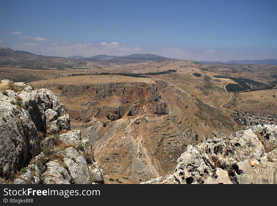 Mountains and nature in Galilee, Israel - travel vacation in  Middle East. Mountains and nature in Galilee, Israel - travel vacation in  Middle East