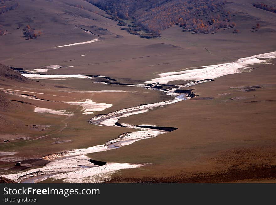 Wadi On Grassland