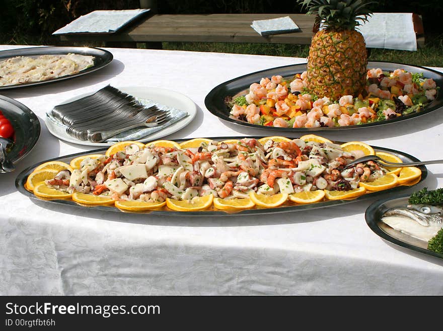 Delicious party snacks on a platter for a party. Delicious party snacks on a platter for a party