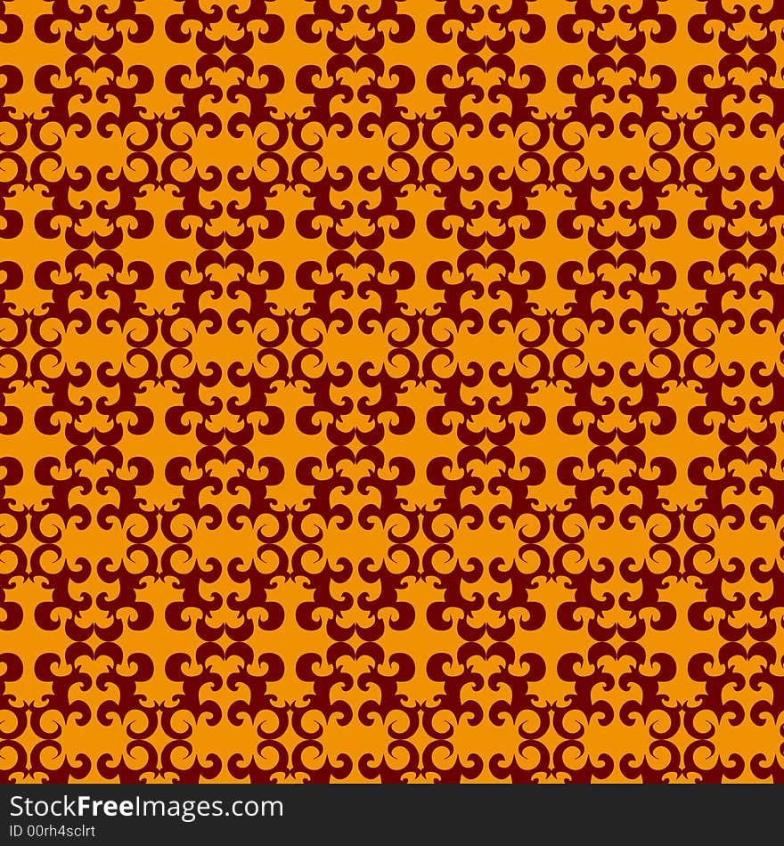 Seamless orange pattern